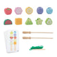 Vistora Fine Movement Skills Wooden Fruit Lacing Toy HandEye Coordination Fruit Threading Toy Educational Wooden Threading Bead