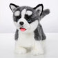 Electronic Walking Siberian Husky Stuffed Dog Toy, Realistic Interactive Puppy Pet Dog, Walking, Barking,Wagging Tail & Talking,