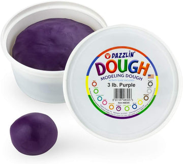 Hygloss Play Modeling Dough - 3Lb. - Easter Basket Stuffer - Unscented Dough - Safe & Non-Toxic For Kids Arts & Crafts - Party Favors - Classroom Supplies, Purple