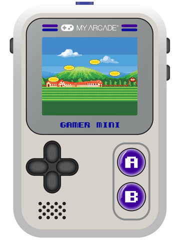 My Arcade Gamer Mini Classic-Purple: Miniature Handheld Gaming System Packed With 160 Games, 1.8'' Color Display (Dgun-3924), Sm