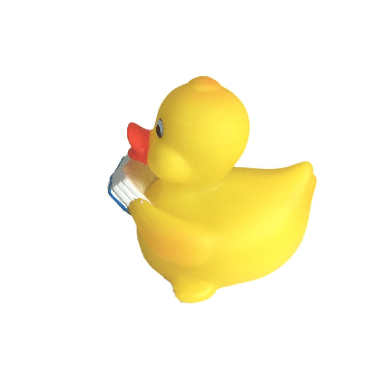 Ducky City 3' Reading Rubber Duck [Floats Upright] - Baby Safe Bathtub Bathing Toy