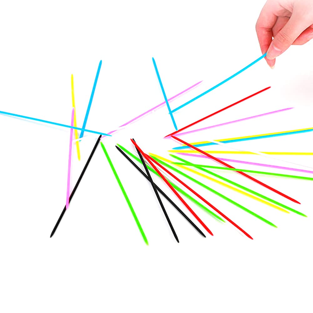 Yanqinqin Colorful Pick Up Sticks,Toys For Fun Family Parent-Child Games 6.3Inch Long, Nostalgic Games