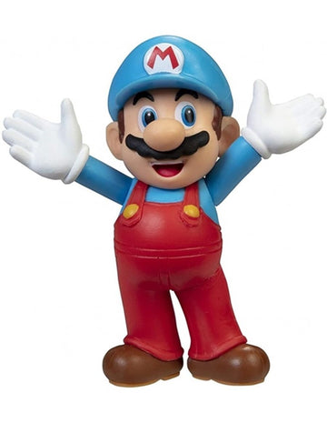 Super Mario 2.5 Inch Action Figure - Ice Open Arms Mario Collectible Toy, Plastic, One Size, Model 1