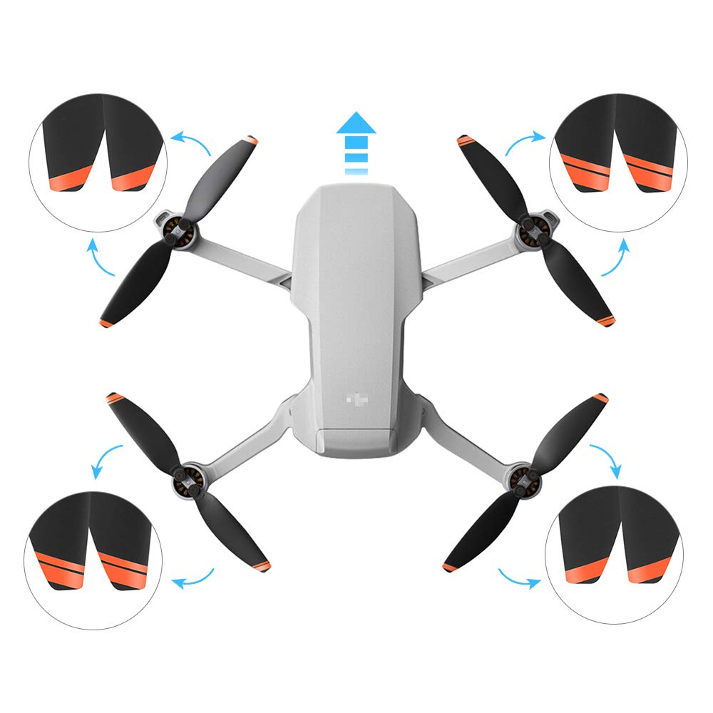 24Pcs Propellers Blades for DJI Mini 2, Mini 2 SE & Mini SE, Replacement Low-Noise and Quick-Release Props Wings Compatible with