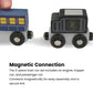 Masterpieces - The Polar Express Train, 3 Piece Set, Officially Licensed Collectors Edition Toy, Wooden Magnetic Engine And Cars