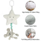 Blublu Park Baby Hanging Musical Toy With Music Box, Baby Lullaby Pull Musical Sensory Toys For Babies Boys And Girls, Clip On B