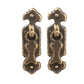 Dollhouse Antique Brass 1920's Drop Handles Drawer Pulls Miniature 1:12 Scale