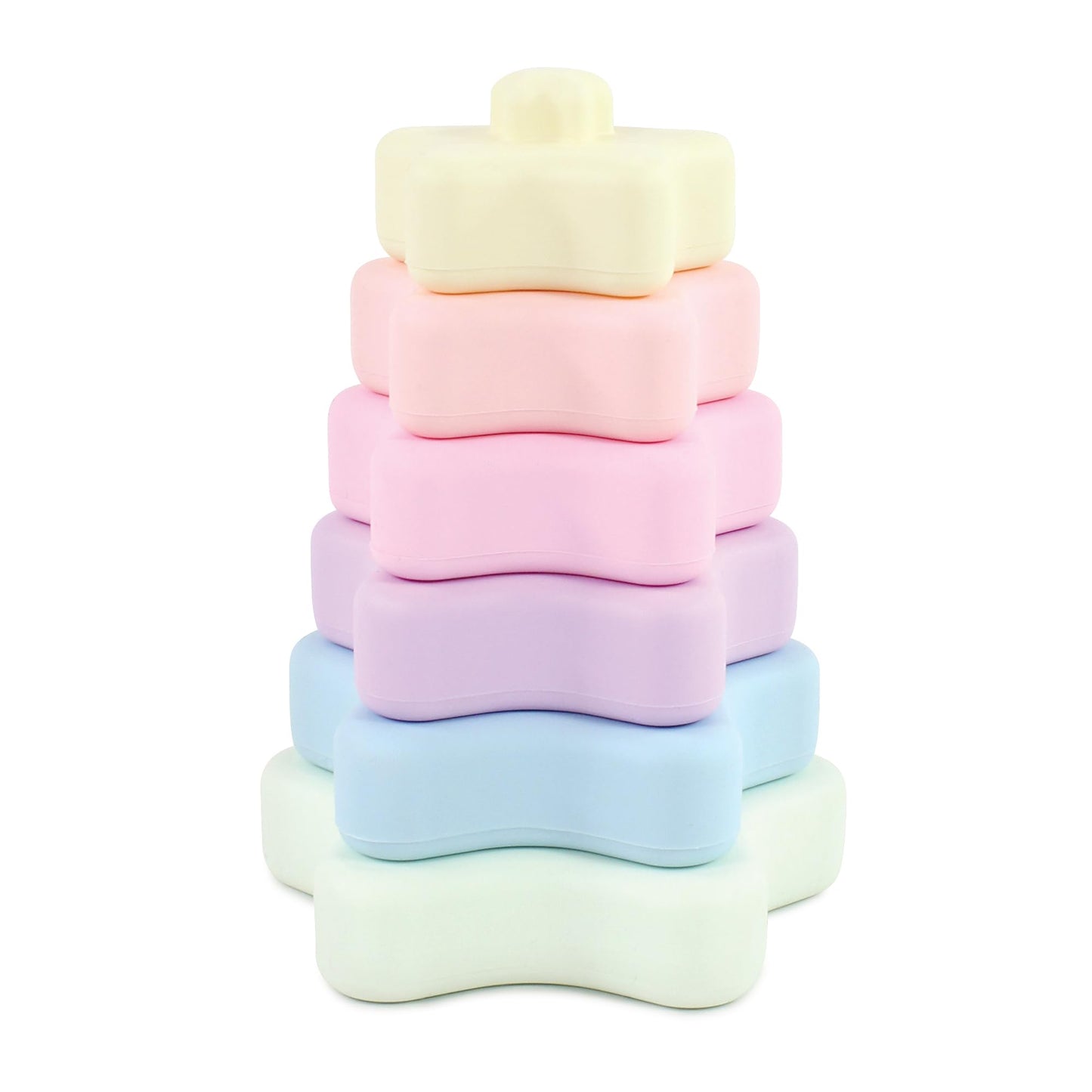 Hudson Baby Silicone Stacking Toy  Star  One Size