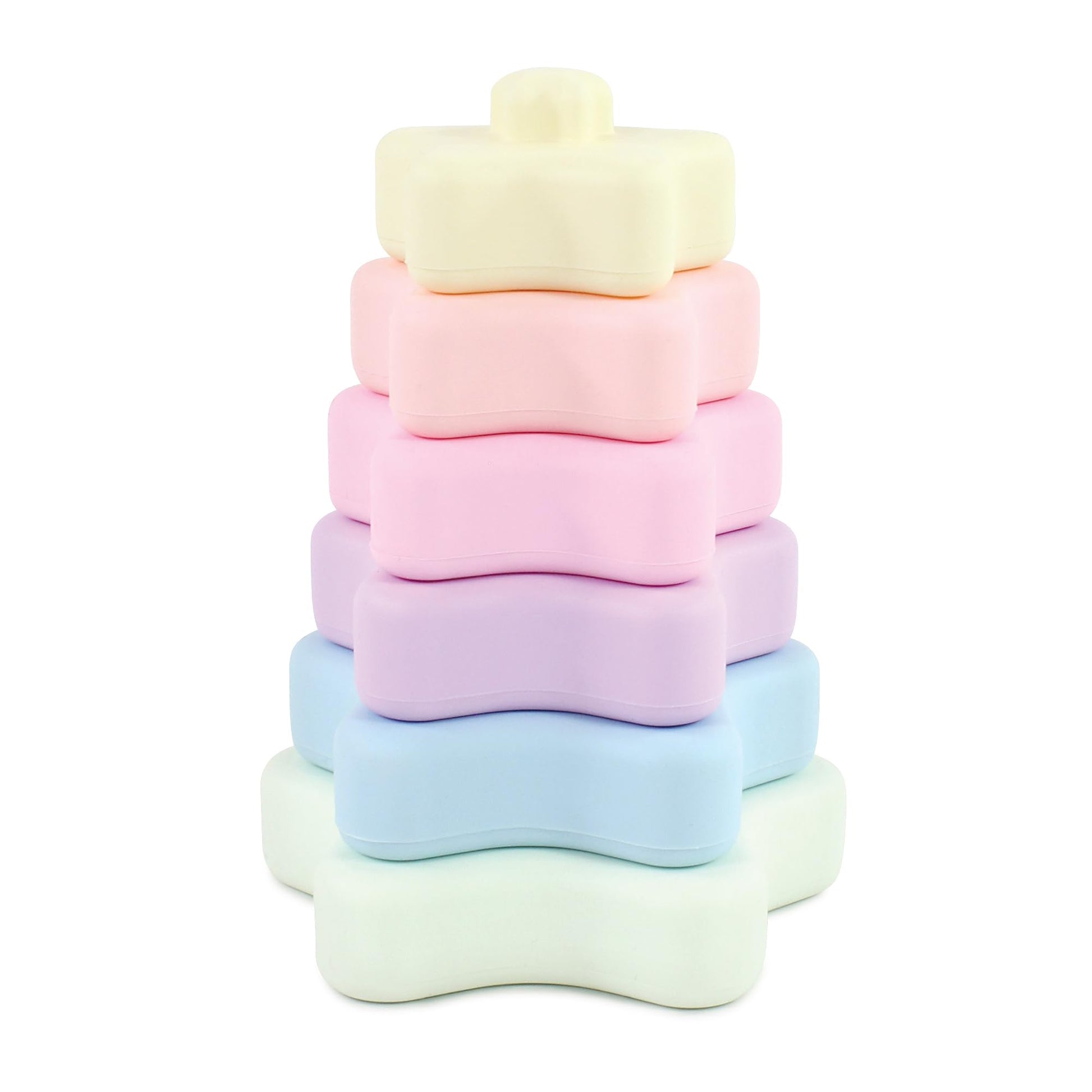Hudson Baby Silicone Stacking Toy  Star  One Size