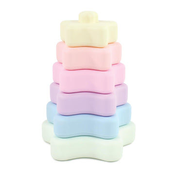 Hudson Baby Silicone Stacking Toy  Star  One Size