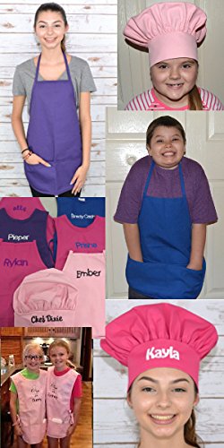 Purple Kids Art Smock, Apron, Extra Large, Poly/Cotton Twill Fabric