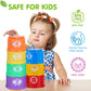 Wanonoo Stacking Cups Baby Toy Set, Stacking Toys For Toddlers 1-3 Stackable Blocks Nesting Game Montessori Developmental Toys B