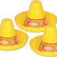 Miniature Yellow Plastic Sombrero Party Accessory (1 count)