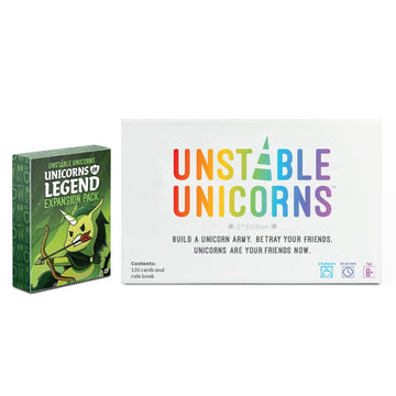 Unstable Games - Unstable Unicorns Unicorns Of Legend Expansion Pack - Designed To Be Added To Your Unstable Unicorns Card Game