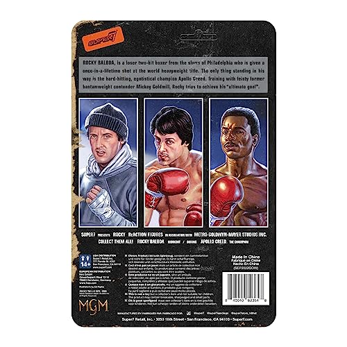 Super7 Rocky Balboa (Workout) - 3.75' Rocky Action Figure Classic Movie Collectibles And Retro Toys