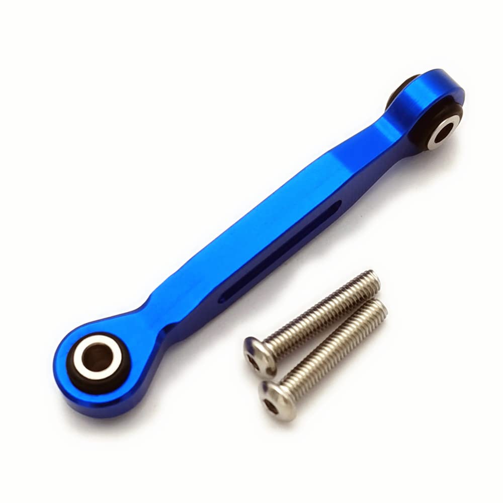 Aluminum Servo Steering Linkage Tie Rod 46Mm For Traxxas 1/5 Xmaxx 7747 1/10 Maxx Maxx Slash 8947 Blue