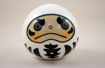 Selpont Uro Made In Japan Sosaku Kokeshi Doll Happy Daruma White Color…