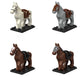 ALiquid Custom Minifigure Horse Set for Lego - 10 Pcs Small, Perfect for Collectors and Creative Play