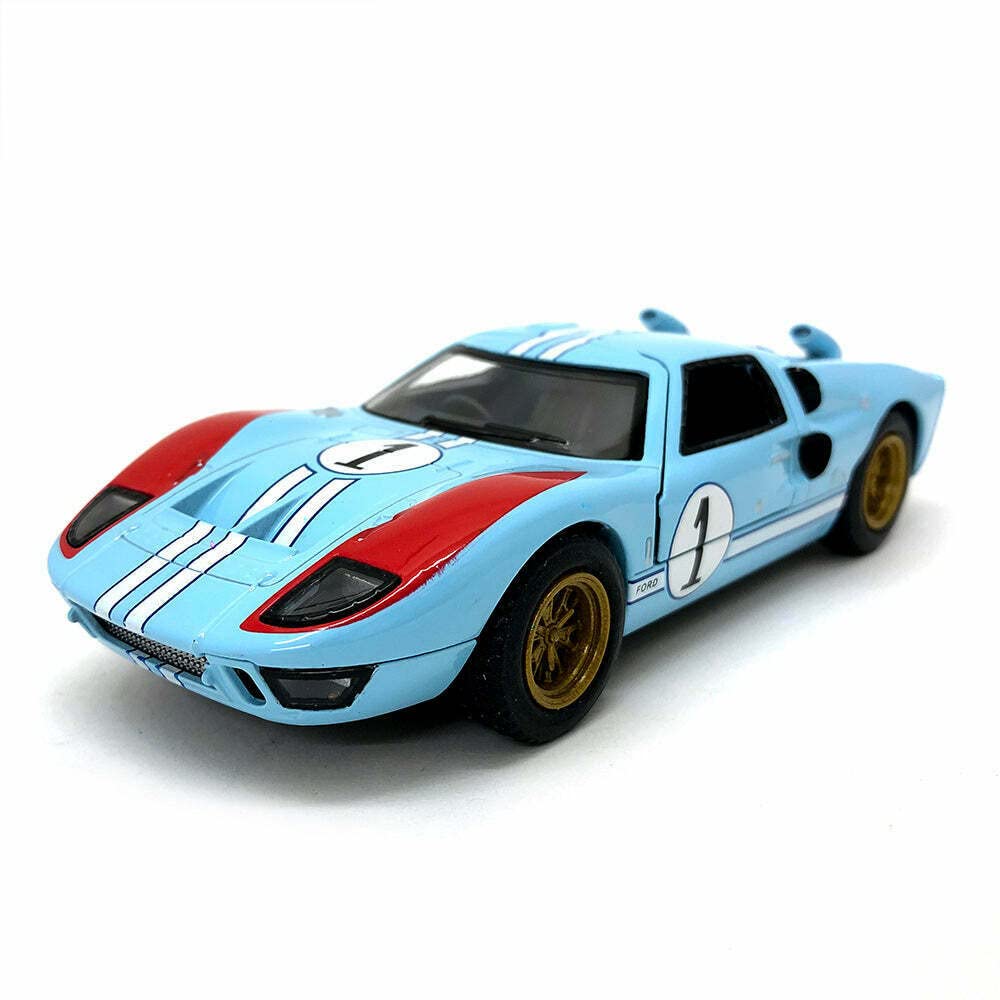 KiNSMART 1:32 Scale Die Cast Metal Model Toy - 1966 Ford GT40 MKII Heritage Edition - 5" - Blue/Black