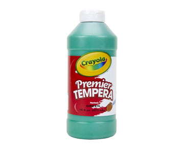 Crayola Premier Tempera Paint For Kids - Green (16Oz), Kids Classroom Supplies, Great For Arts & Crafts, Non Toxic, Easy Squeeze Bottle