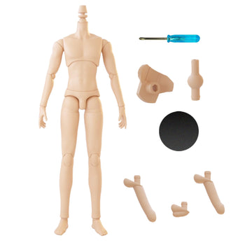 Ymy23 25 Male Doll Body Compatible With Ob22 Ob24 Gsc Bjd Doll Head Diy Drawing Mannequin Action Figure Models(Light Tan-9.25 In
