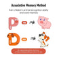 Jcren Jumbo Magnetic Letters Animals Alphabet Toys,Fridge Magnets Stick Large Abc Alphabet Uppercase Toy Set Preschool Learning Spelling Refrigerator Gift For 3 4 5 Year Old Toddler Kids Boys Girls