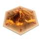 Tabletop Monthly Volcano Hex Game Pieces for Catan - 1 Pack, Chipboard Material