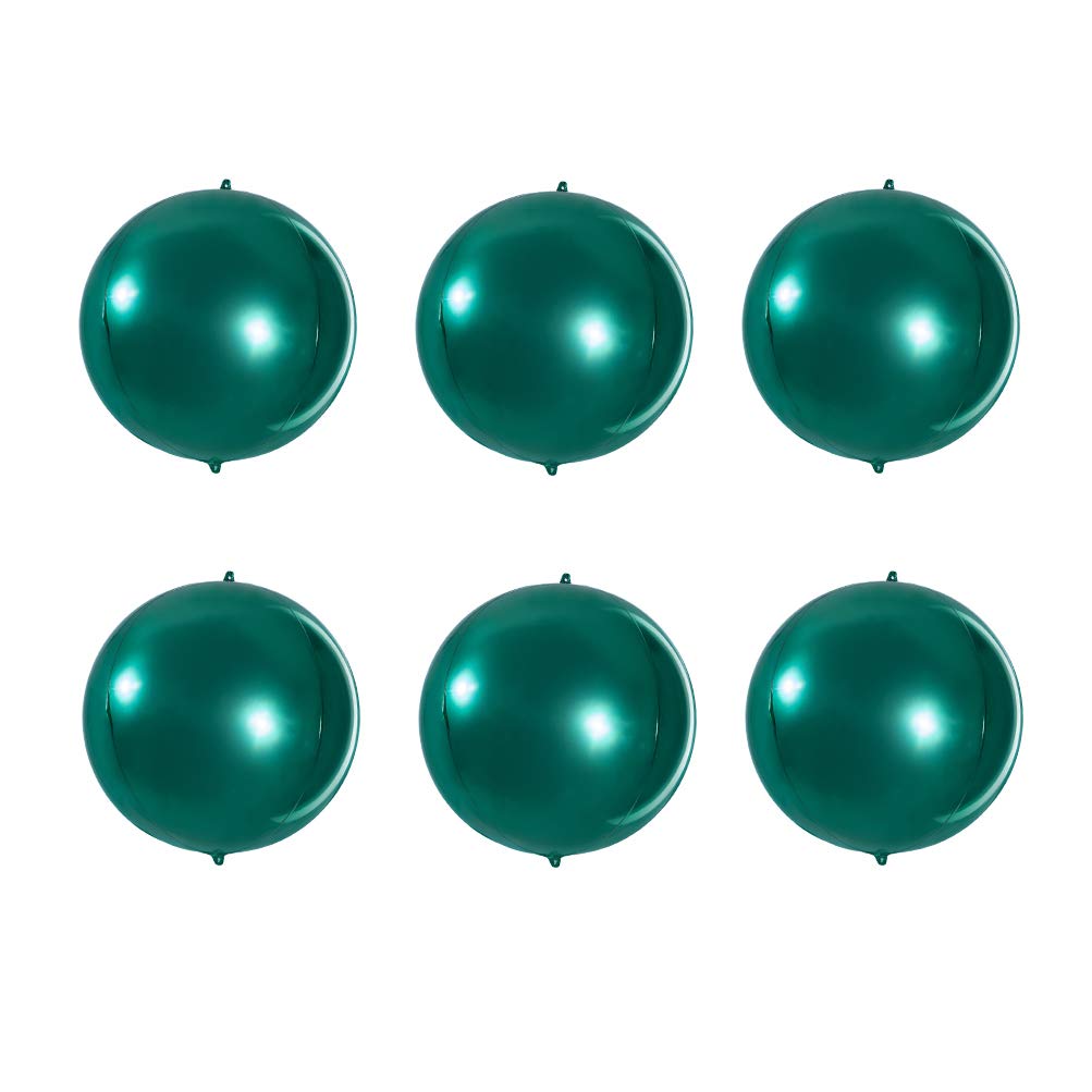 4D Green Foil Balloon 10 Inch Mylar Helium Balloon For Birthday Wedding Christmas Day St.Patrick'S Day Party Favor Supplies, Pack Of 20