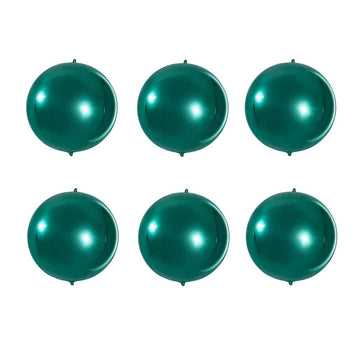 4D Green Foil Balloon 10 Inch Mylar Helium Balloon For Birthday Wedding Christmas Day St.Patrick'S Day Party Favor Supplies, Pack Of 20