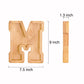 Weidu77 Twenty-Six English Alphabet A-Z Letter Piggy Bank,Large-Capacity Transparent Wooden Alphabet Piggy Bank,Personalized Coin Savings Box, Name Diy Creative Purchase Combination.(J)