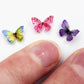 Micro Resin Butterflies, Dollhouse Miniature Tiny Butterflies, Terrarium Fairy Garden Dolls Toy, Mini Micro Landscaping Decorati
