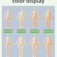 Xidondon 1/12 Scale Bjd Doll Body 9.6Cm/11Cm Ymy2 Body Action Figures Replacement Body Doll Accessories (Milky White,11Cm)