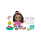 Baby Alive Fruity Sips Doll, Lemon, Toys For 3 Year Old Girls, 12-Inch Baby Doll Set, Drinks & Wets, Pretend Juicer, Kids 3 And Up, Brown Hair