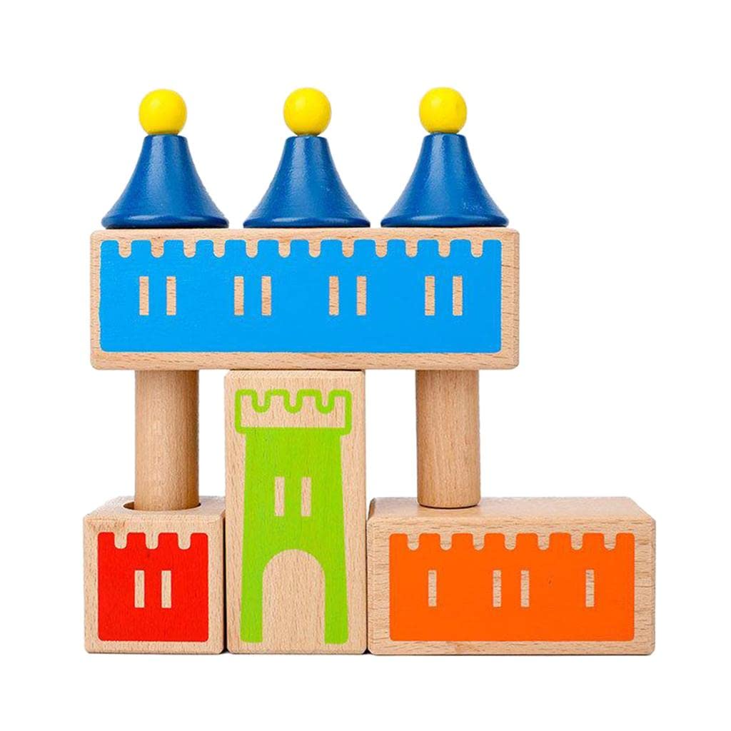 ILSMYSUTRA Creative Montessori Kids Wooden Puzzle Castle Kindergarten for Children