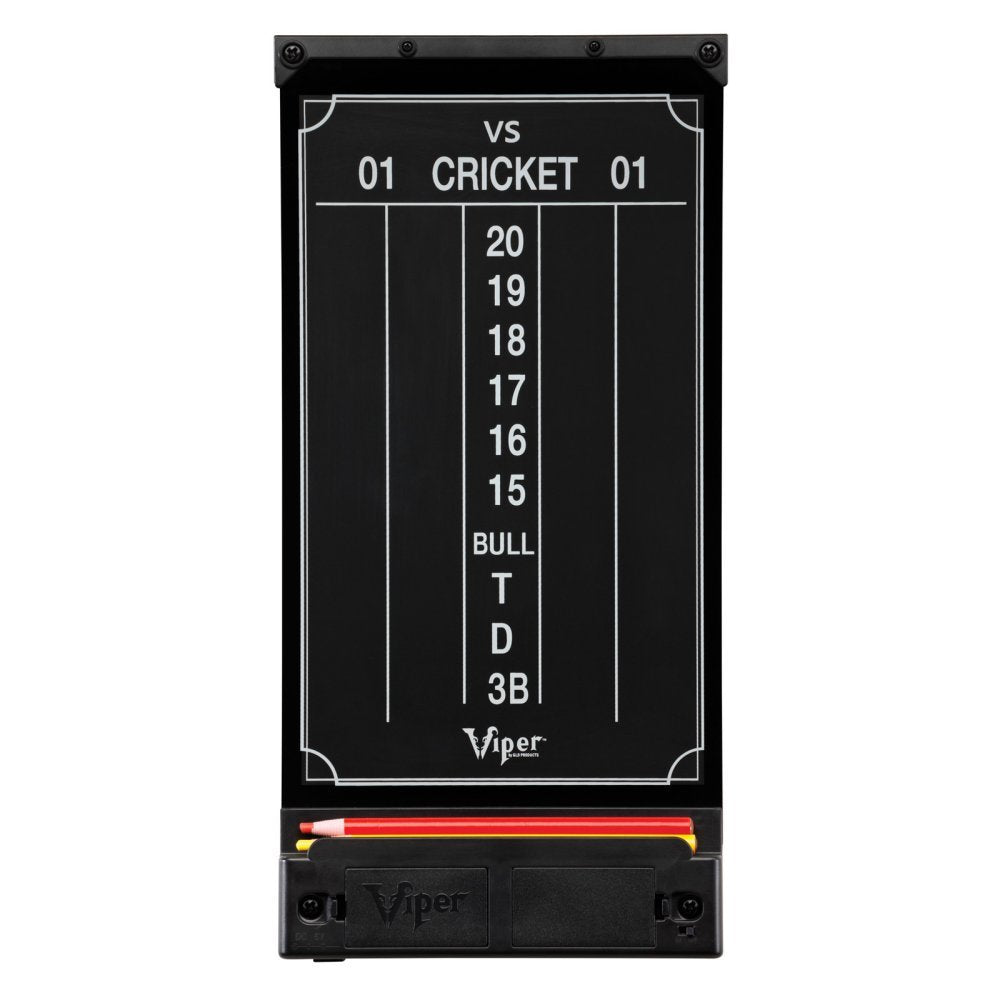 Viper Illumiscore See-Through Illuminated Back-Lit Dry Erase Dart Scoreboard, Standard (15.50 L x 7.50 W), Black/Clear