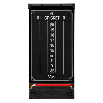 Viper Illumiscore See-Through Illuminated Back-Lit Dry Erase Dart Scoreboard, Standard (15.50 L x 7.50 W), Black/Clear