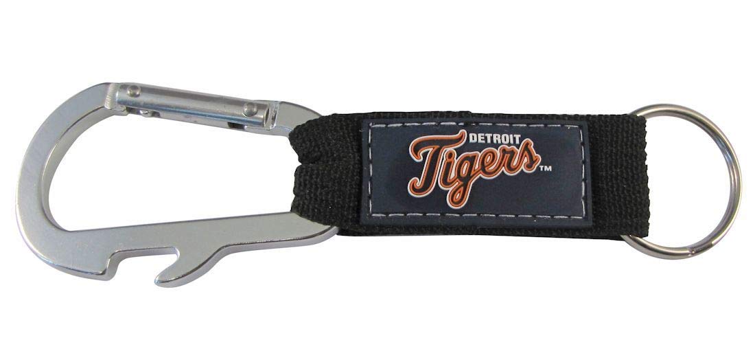MLB Detroit Tigers Carabineer Keychain, Blue, One Size
