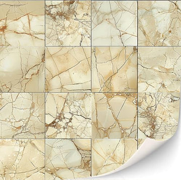 3 Sheets Self Adhesive Floor Tiles For Dollhouse 1:12 Scale (Creme Colored Tiles)