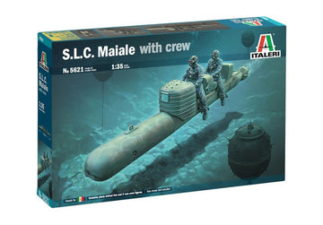 Italeri -5621 S.L.C. Pig with Crew, 1:35 Scale, Model Kit, Plastic Model to Assemble, Multicoloured, IT5621