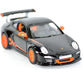 KiNSMART Porsche 911 GT3 RS SetOf4 1:36 Scale 5'' Die Cast Model Toy Super Sports Car White/Orange/Silver/Black