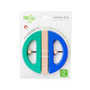 Tegu Swivel Bug Magnetic Building Block Set, Teal & Blue