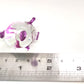 Sansukjai Pig Miniature Figurines Animals Hand Painted Blown Glass Art Collectible Gift Decorate, V1 (Clear Purple)