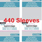 Sleeve Kings Card Game Sleeves 63.5x88mm, Plastic, White, Model SKS-8810X4, 440 Pack