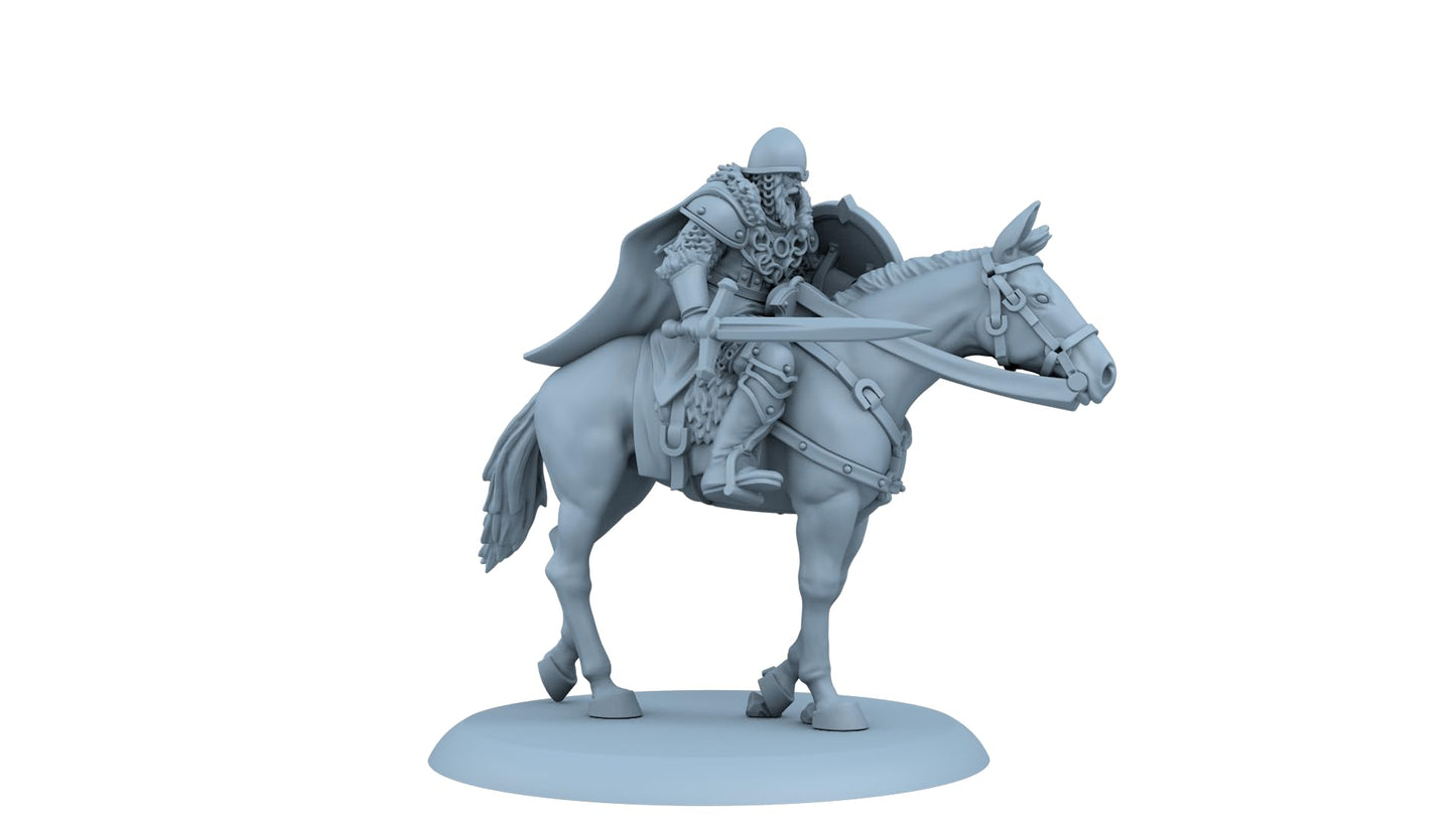 CMON A Song of Ice and Fire Tabletop Miniatures Game Stark Outriders Unit Box - Swift and Lethal Riders of House Stark! Strategy Game for mature-themeds  Ages 14+  2+ Players  45-60 Minute Playtime  Made
