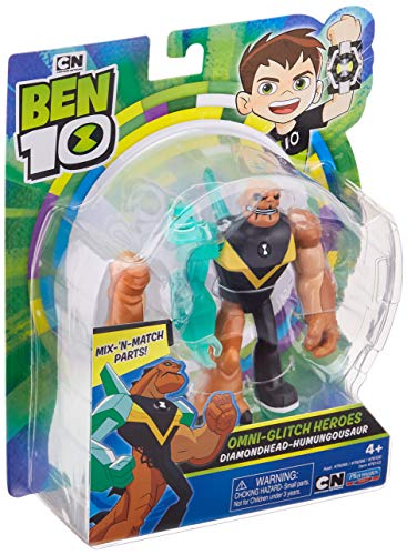 Ben 10 Omni-Glitch Heroes: Diamondhead-Humungousaur Basic Figure