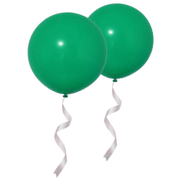 Oupking Big Round Balloons Latex Green 24 Inch 10 Packs
