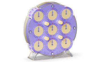 Cuberspeed Qy Toys Magnetic Clock Puzzle Chuanshi Clock Puzzle (Lilac)