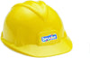 Bruder Toys Construction Worker Hard Hat Yellow Helmet for Kids Pretend Play