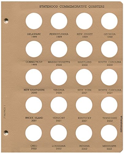 Dansco US Statehood Quarter with Territories Date Set Coin Album 1999-2009 #7146