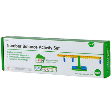 Edxeducation-25897 Number Balance Activity Set - Math Balance - Counting Toy - Learn Addition, Subtraction And Multiplication,Pa